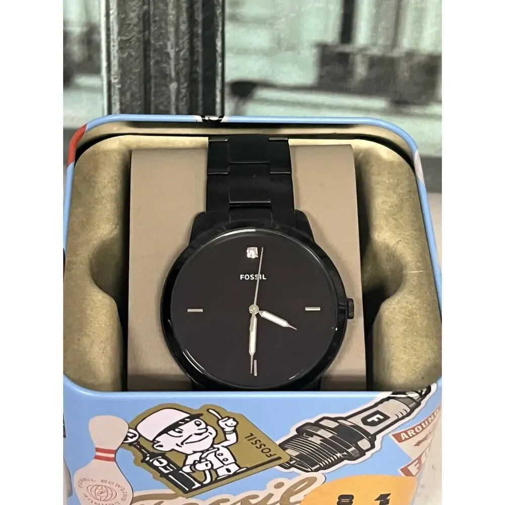 Fossil Minimalist Black Men's Watch FS5455